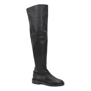 Tamara Mellon Black Tempest Over The Knee 15 Nappa Leather Boots 36.5 Combat